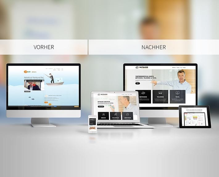 Webseite Nutbaser Vergleich Relaunch