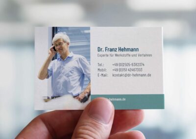 Visitenkarte „Dr. Hehmann | NEMP“