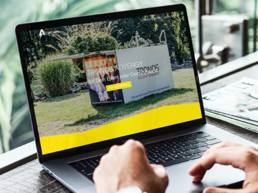 Webseite „Advergy“