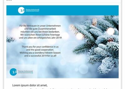 Digitale Weihnachtsgrüße „Unternehmensberatung 2.0“