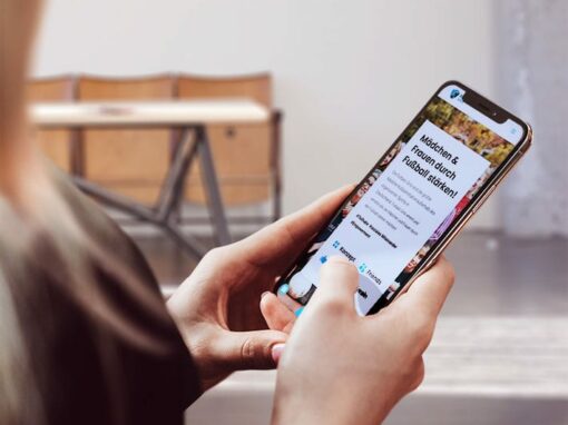 Webseite „Futbalo Girls“