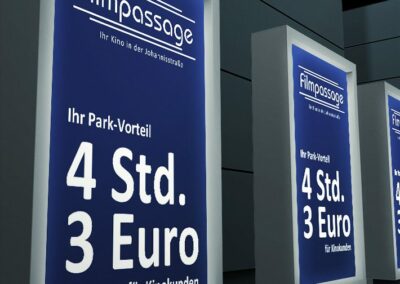 Leuchtkasten „Filmpassage“