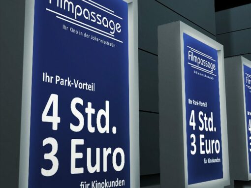Leuchtkasten „Filmpassage“