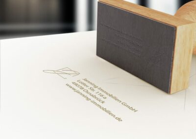 Stempel „Janning Immobilien“