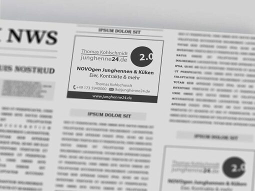 Anzeige „Junghenne24“