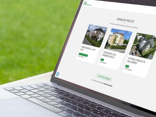 Webseite „P+S Schlüsselfertigbau“