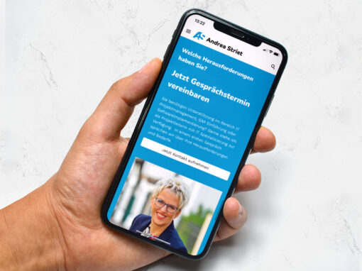 Webseite „Andrea Striet IT Consulting“