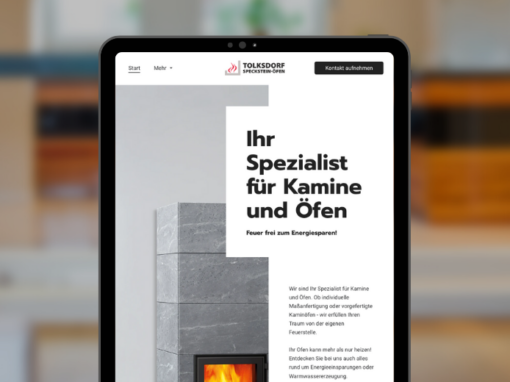 Webseite „Tolksdorf Specksteinöfen“