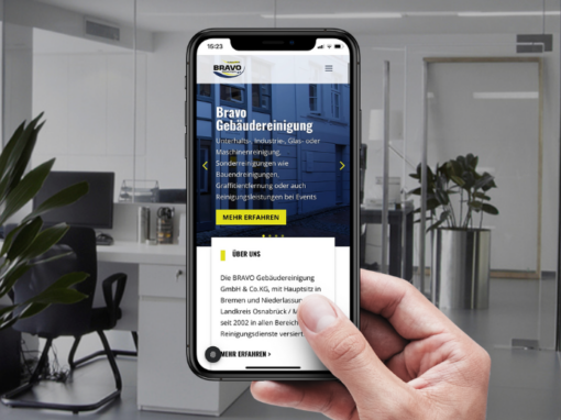 Webseite „Bravo Gebäudereinigung“