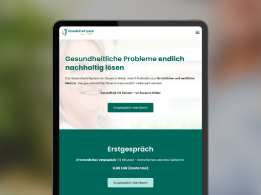 Webseite „Susanne Weber“