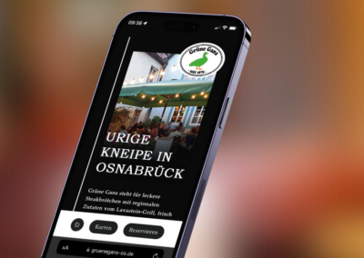 Webseite „Grüne Gans“