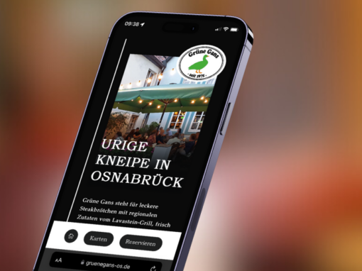 Webseite „Grüne Gans“