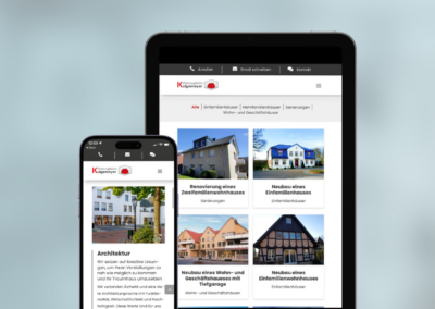 Webseite „Planungsbüro Kulgemeyer“