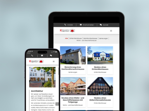 Webseite „Planungsbüro Kulgemeyer“