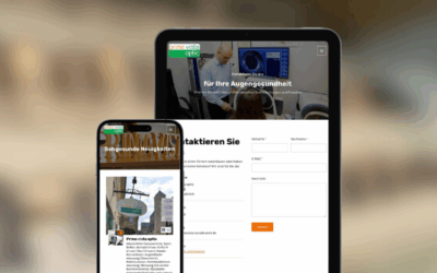 Webseite „Prima Vista Optic“
